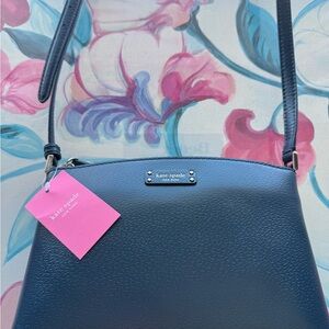 NWT Kate Spade Jeanne leather crossbody bag petroblue